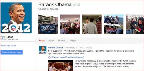 Presidente Obama ya tiene cuenta en Google +