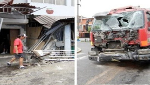 Chofer ebrio empotra vehículo en viviendas de San Luis