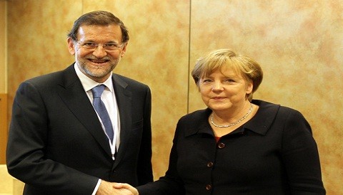 Rajoy y Merkel dedicarán excedentes de fondos europeos a programas de empleo