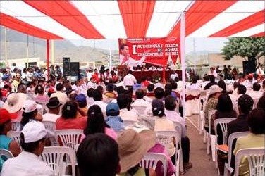 Cuestionan audiencia regional de Javier Alvarado en Huarochirí