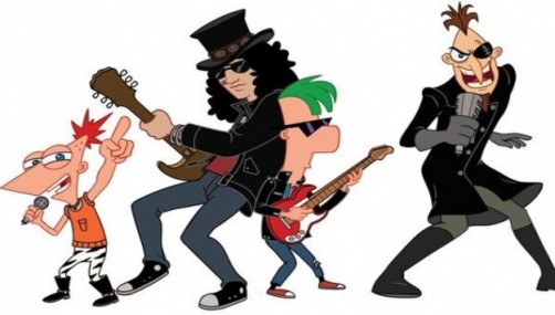 Ex integrante de Guns N' Roses se convierte en dibujo animado