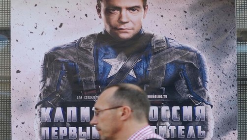 Dimitri Medvedev, de Capitán América a Capitán Rusia