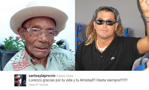 Carlos Vives lamenta la muerte de 'Moralito'