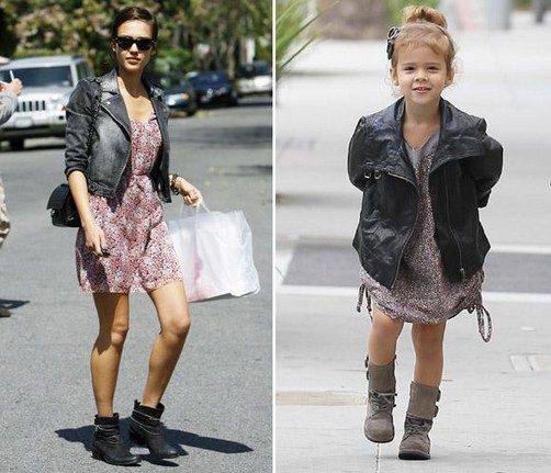 Jessica Alba y su 'mini-clon'