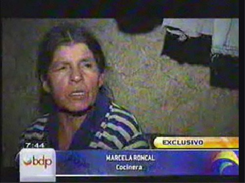 Marcela Roncal ratificó no haber preparado alimentos en recipientes con pesticidas