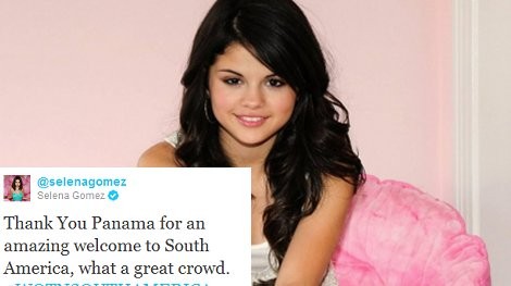 Selena Gomez afirma que Panamá está en Sudamérica
