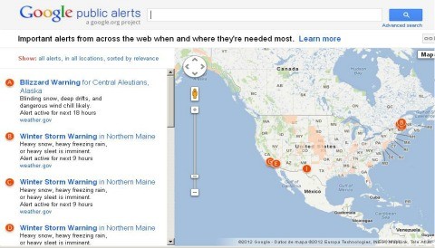 Google Maps añade alertas de emergencia