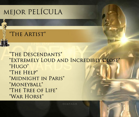 Conozca a los ganadores del Oscar 2012