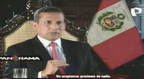 ¿Está satisfecho con las declaraciones del presidente Humala sobre temas como Antauro y Nadine?