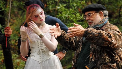 Elle Fanning en el rodaje de Twixt