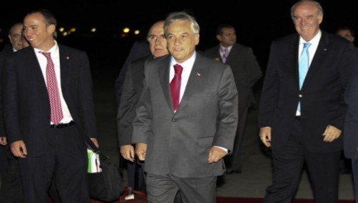 Piñera llegó para participar de la investidura de Humala