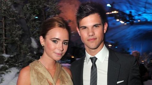 Taylor Lautner y Lily Collins premier de Abduction en Londres