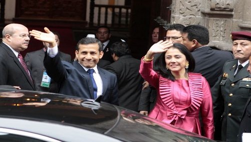 Presidente electo Ollanta Humala llega al Palacio de Torre Tagle Presidente electo Ollanta Humala llega al Palacio de Torre Tagle