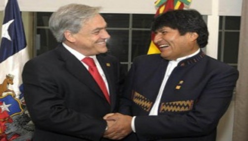 Sebastián Piñera y Evo Morales sostuvieron reunión en privado