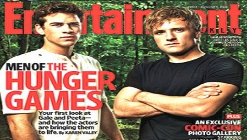 Josh Hutcherson y Liam Hemsworth en la portada de Entertaiment Weekly