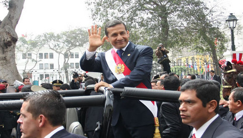 Humala en fiesta de Plaza de Armas: ¡Viva el Perú carajo!