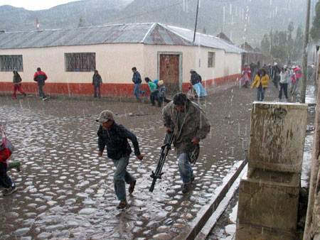 Zonas altas de la sierra central sufrirán granizadas y nieve desde hoy