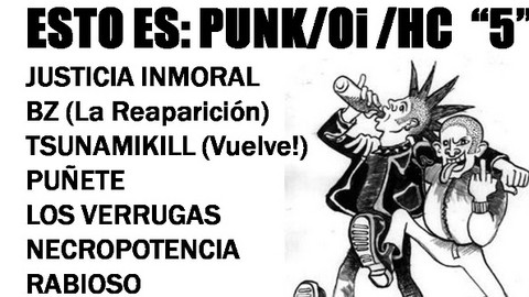 Música del momento en festival 'Esto es: Punk/Oi/HC '5''