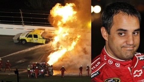 Piloto colombiano Juan Pablo Montoya sufrió accidente en competencia de Nascar