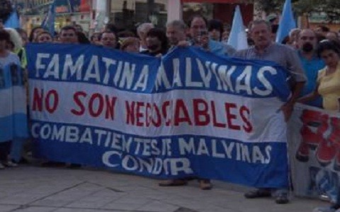 Héroe de Malvinas en protesta contra la minería informal en Argentina