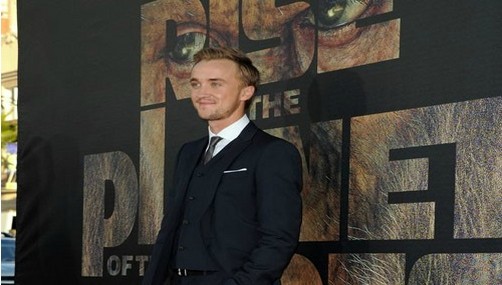 Tom Felton en el estreno de 'Rise of the Planet of the Apes'