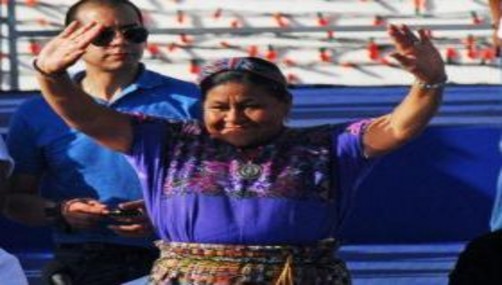 Rigoberta Menchú lanzó su candidatura presidencial en Guatemala