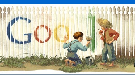 'Doodle de Google le rinde homenaje a Mark Twain