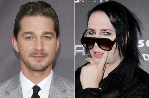Shia LaBeouf y Marilyn Manson se van a las manos