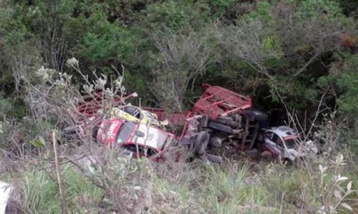 Despiste de camión deja dos heridos en Amazonas