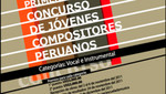 Primer Concurso de Jóvenes Compositores  Música Peruana Contemporánea