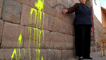 Pintan muros incas en Cusco