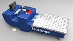 Diseñan cama especial para los adictos al Facebook