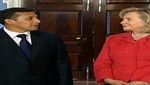 Ollanta Humala se encuentra reunido con Hillary Clinton en Estados Unidos