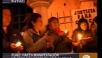 Video: Realizan vigilia en Puno por desaparición de Ciro Castillo
