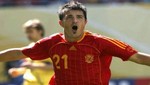 David Villa feliz por clasificar a la Euro 2012