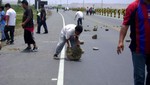 Pescadores artesanales desbloquean Panamericana Norte en Tumbes