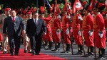 Ollanta Humala llegó a Venezuela y fue recibido por Hugo Chávez