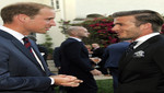 David Beckham recibe a los duques de Cambridge en EU