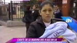 Joven quiere continuar en la Marina luego de dar a luz