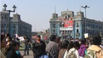 Marcha por el Agua culmina con mitin en la Plaza San Martín