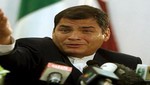 Rafael Correa a la prensa: 'Responderé con la ley en la mano a sus infamias'