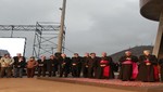 Alan García visitó imagen del Cristo del Pacífico