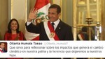 Ollanta Humala participó de la Hora del Planeta posteando en Twitter