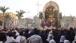 Imagen del Señor de los Milagros llegó a la Plaza de Armas de Lima