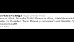 Presidente de Venezuela Hugo Chávez brinda los buenos días vía Twitter