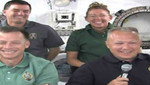 Astronautas del Atlantis dan entrevista desde el espacio