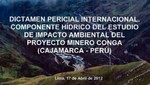 Lea el informe completo del peritaje al proyecto minero Conga