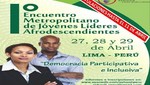 Líderes afrodescendientes participan en encuentro en Lima