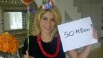 50 millones de fanáticos siguen a Shakira en la red social Facebook