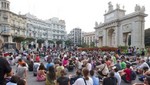 Manifestación en Madrid para pedir la liberación de los 'indignados' detenidos